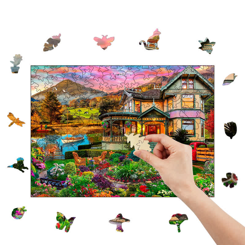 Rubbyoo Weekend Retreat - Wooden Jigsaw Puzzle