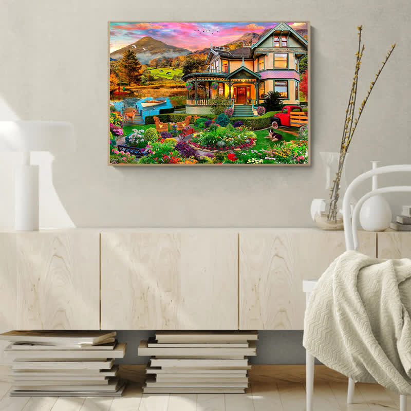 Rubbyoo Weekend Retreat - Wooden Jigsaw Puzzle