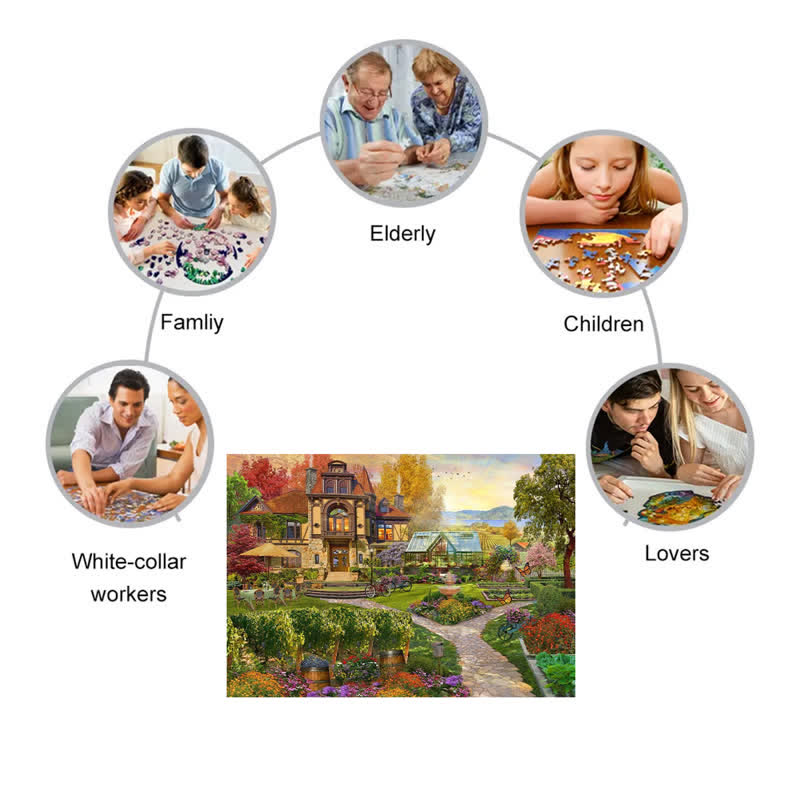 Rubbyoo Vineyard Retreat - Wooden Jigsaw Puzzle