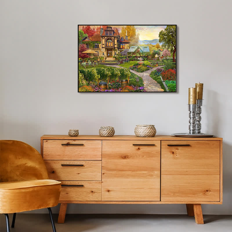 Rubbyoo Vineyard Retreat - Wooden Jigsaw Puzzle