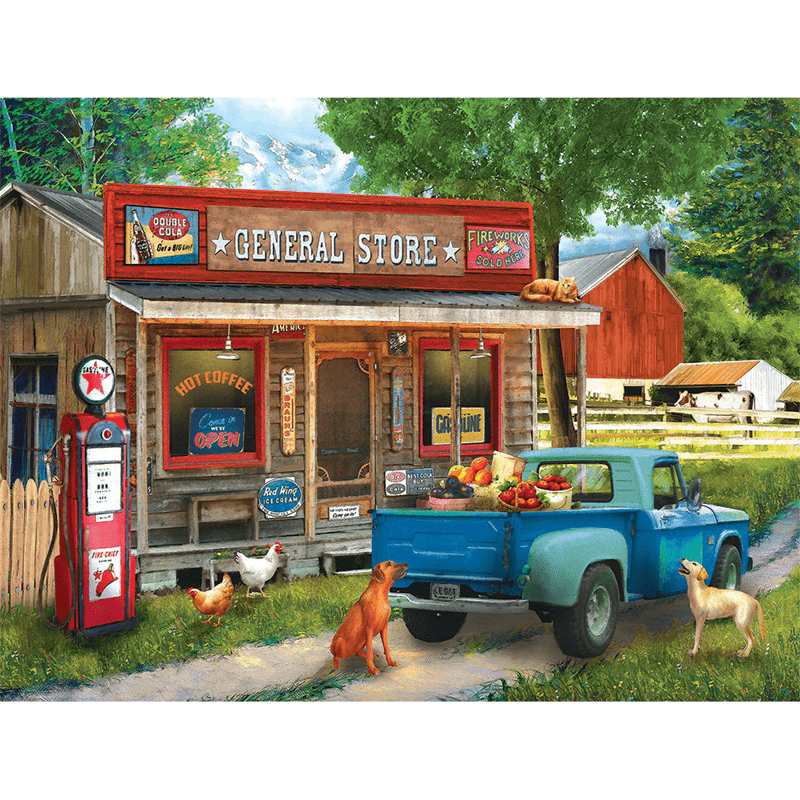 Rubbyoo A Stop at the Store - Wooden Jigsaw Puzzle