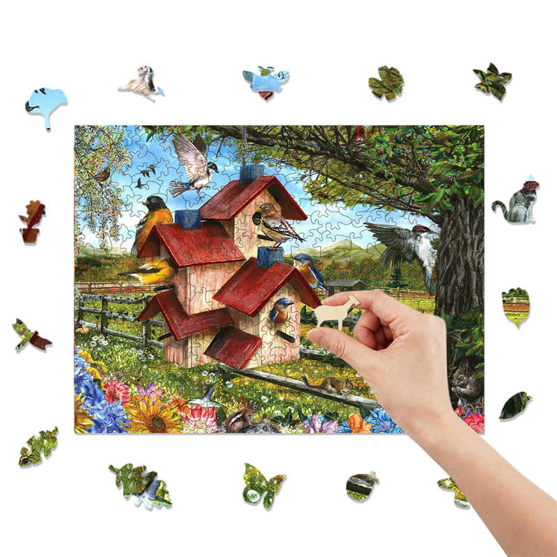 Rubbyoo Bird Condo - Wooden Jigsaw Puzzle