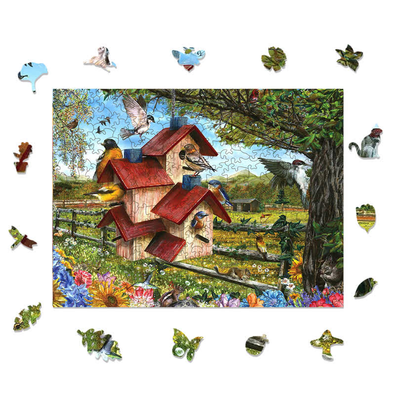Rubbyoo Bird Condo - Wooden Jigsaw Puzzle