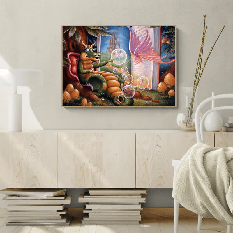 Rubbyoo Dragon Fairy - Wooden Jigsaw Puzzle