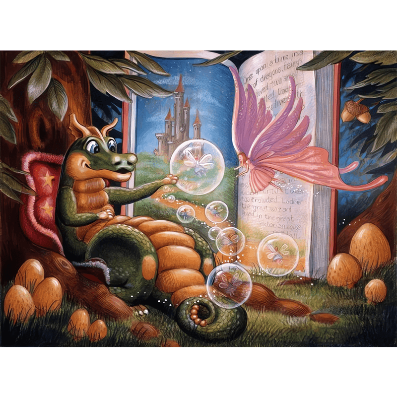 Rubbyoo Dragon Fairy - Wooden Jigsaw Puzzle