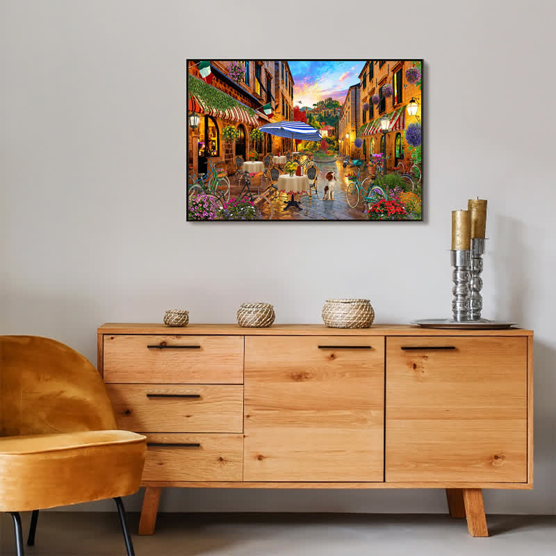 Rubbyoo Biking Through Italy - Wooden Jigsaw Puzzle