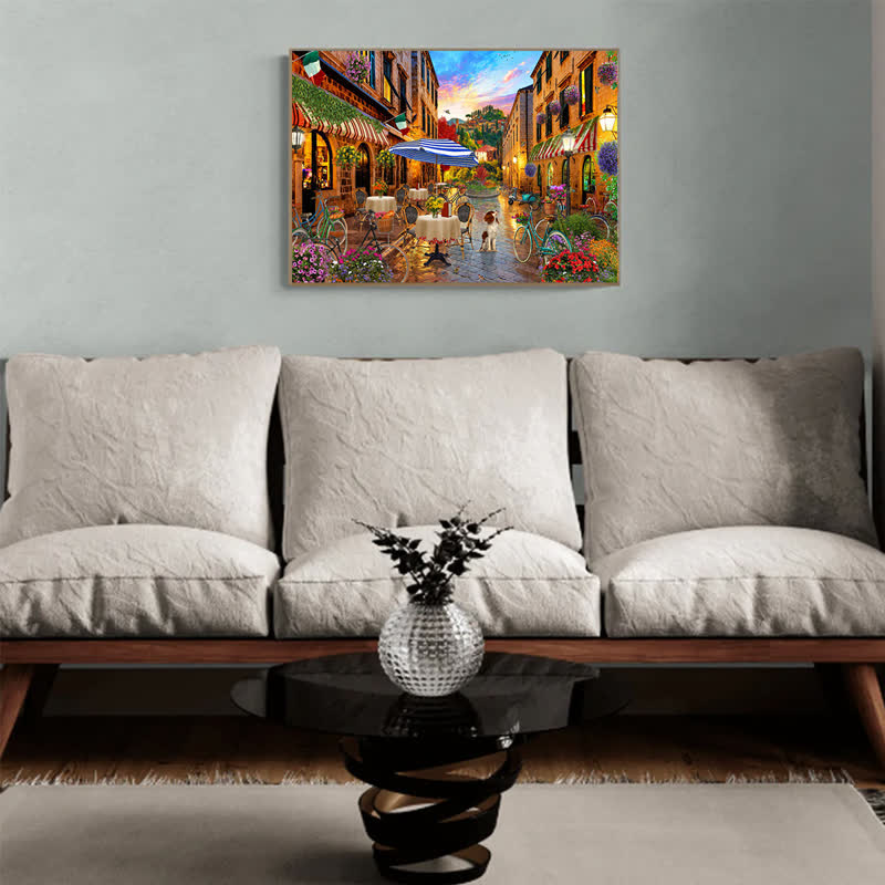 Rubbyoo Biking Through Italy - Wooden Jigsaw Puzzle