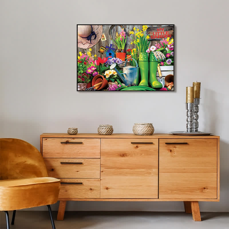 Rubbyoo Garden Tools - Wooden Jigsaw Puzzle