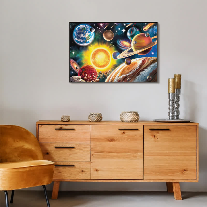 Rubbyoo Solar System - Wooden Jigsaw Puzzle