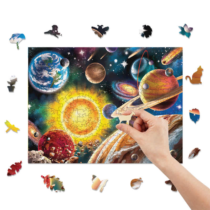 Rubbyoo Solar System - Wooden Jigsaw Puzzle