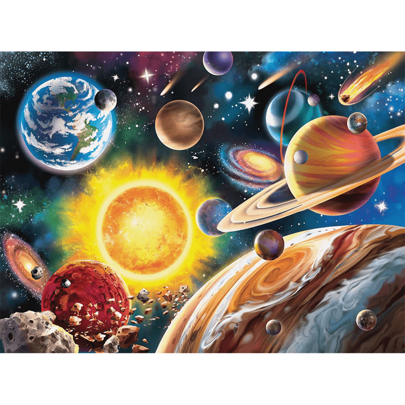 Rubbyoo Solar System - Wooden Jigsaw Puzzle