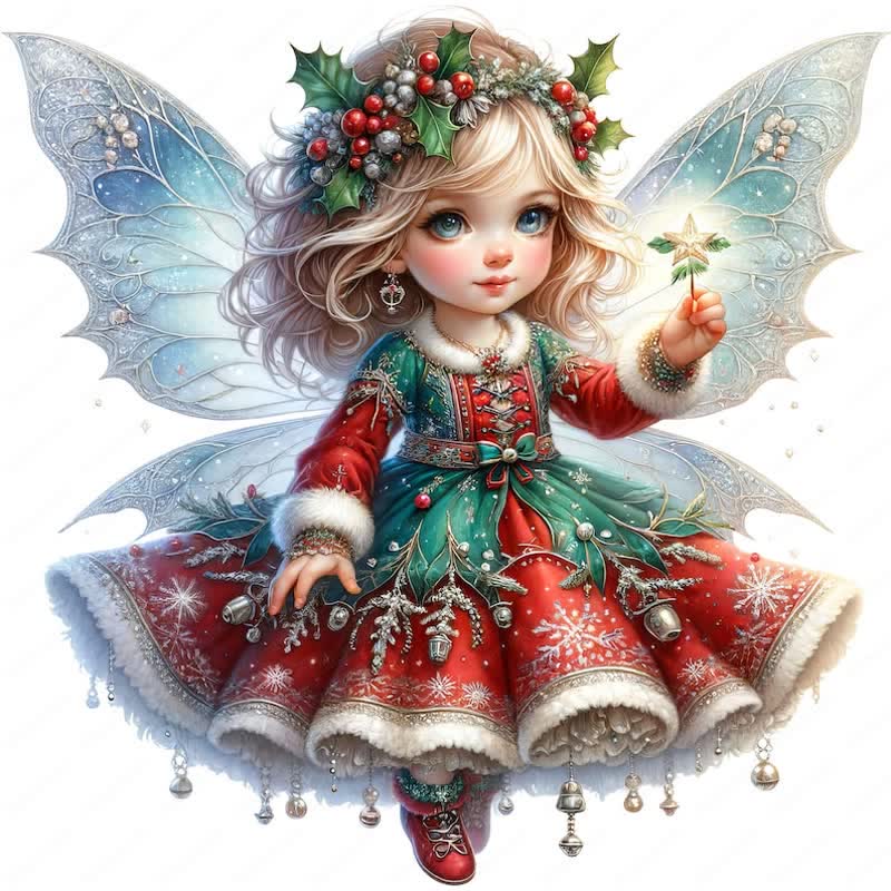Rubbyoo Enchanting Christmas Fairy - Wooden Jigsaw Puzzle
