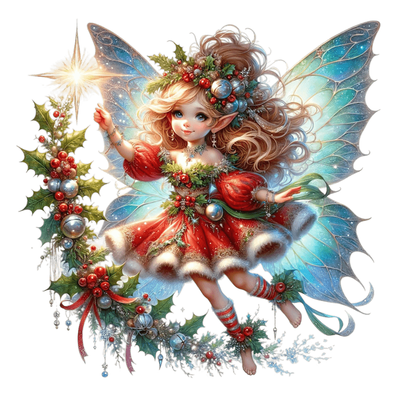 Rubbyoo Beautiful Christmas Fairy - Wooden Jigsaw Puzzle