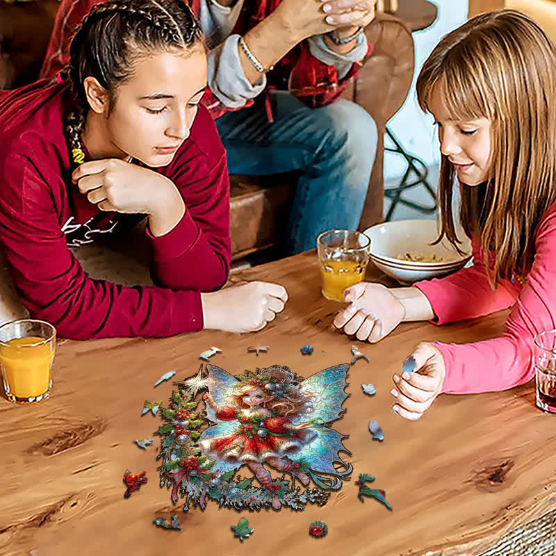 Rubbyoo Beautiful Christmas Fairy - Wooden Jigsaw Puzzle