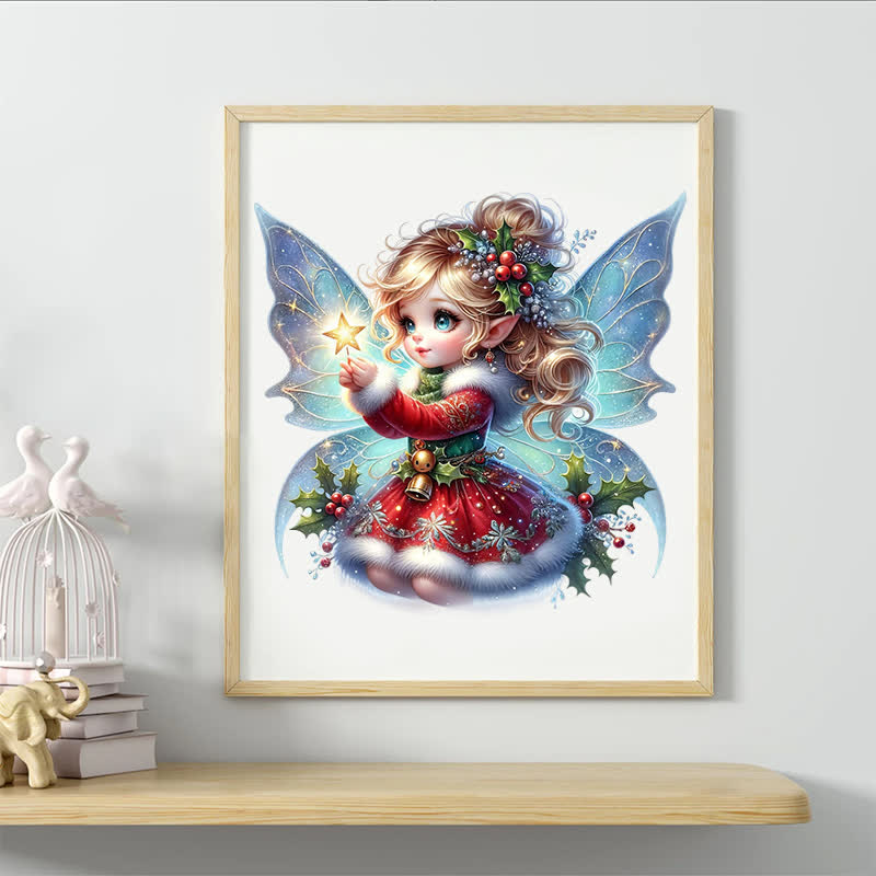 Rubbyoo Cute Christmas Fairy - Wooden Jigsaw Puzzle