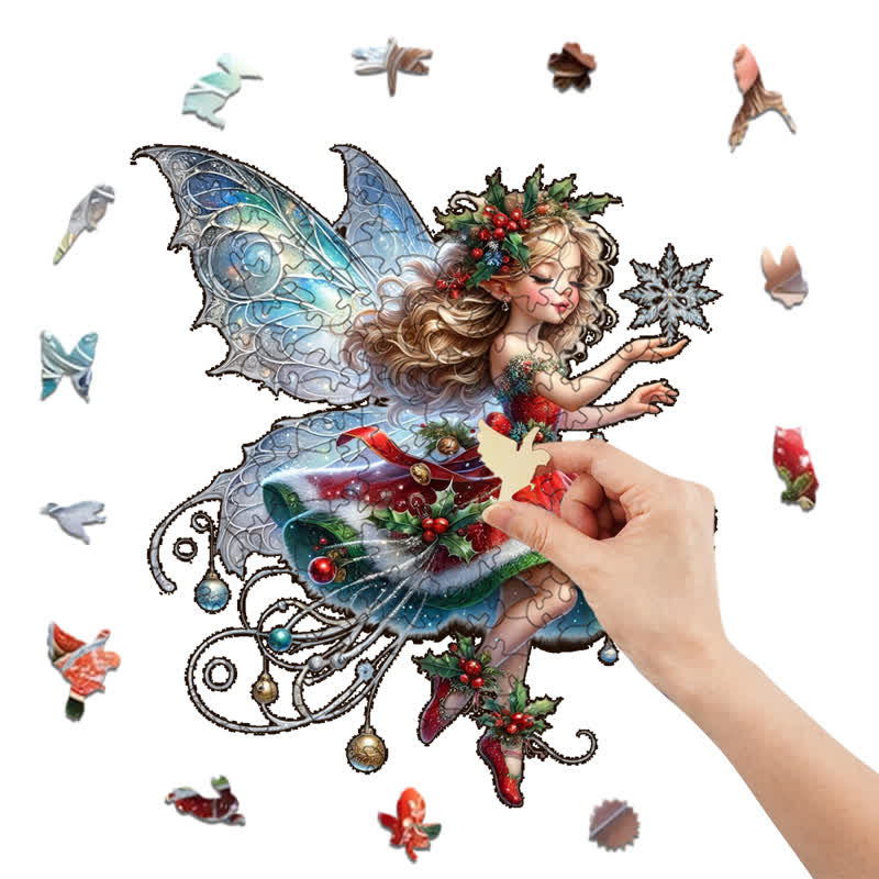 Rubbyoo Fantasy Christmas Fairy - Wooden Jigsaw Puzzle