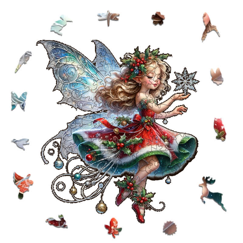 Rubbyoo Fantasy Christmas Fairy - Wooden Jigsaw Puzzle
