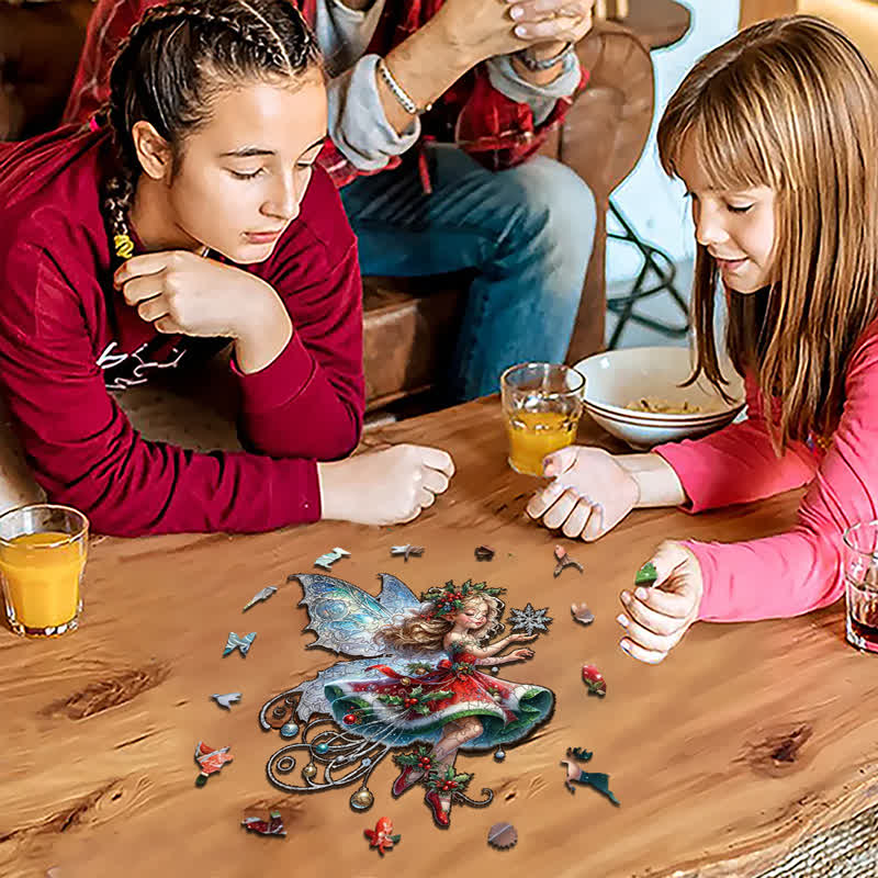 Rubbyoo Fantasy Christmas Fairy - Wooden Jigsaw Puzzle