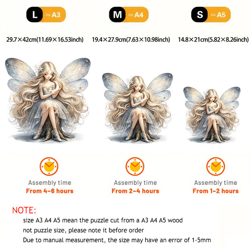 Rubbyoo Moonlight Fairy- Wooden Jigsaw Puzzle