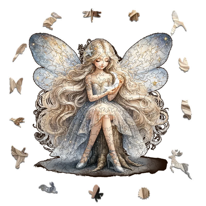 Rubbyoo Moonlight Fairy- Wooden Jigsaw Puzzle