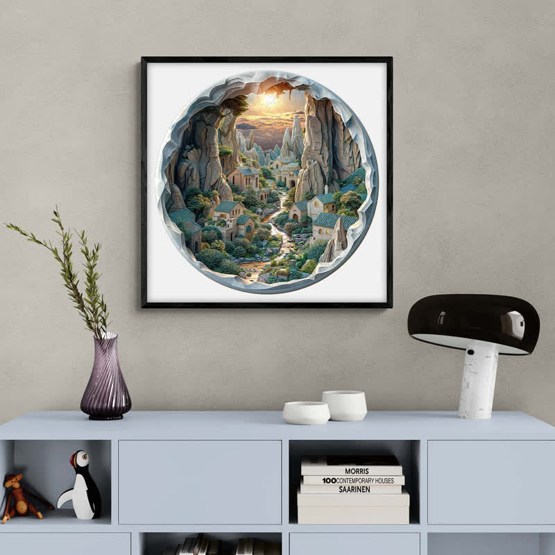 3D vision inside the cave-1 - Wooden Jigsaw Puzzle