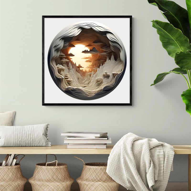 3D vision inside the cave-3 - Wooden Jigsaw Puzzle