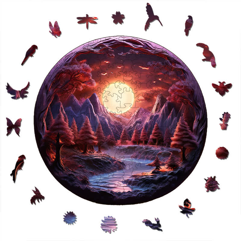 3D vision inside the cave-8 - Wooden Jigsaw Puzzle