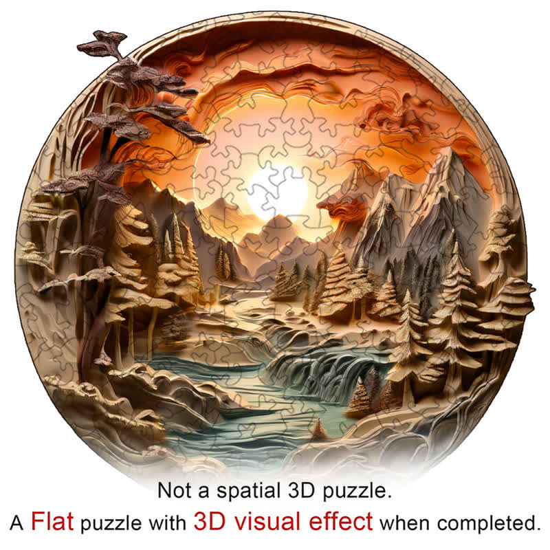 3D vision inside the cave-9 - Wooden Jigsaw Puzzle