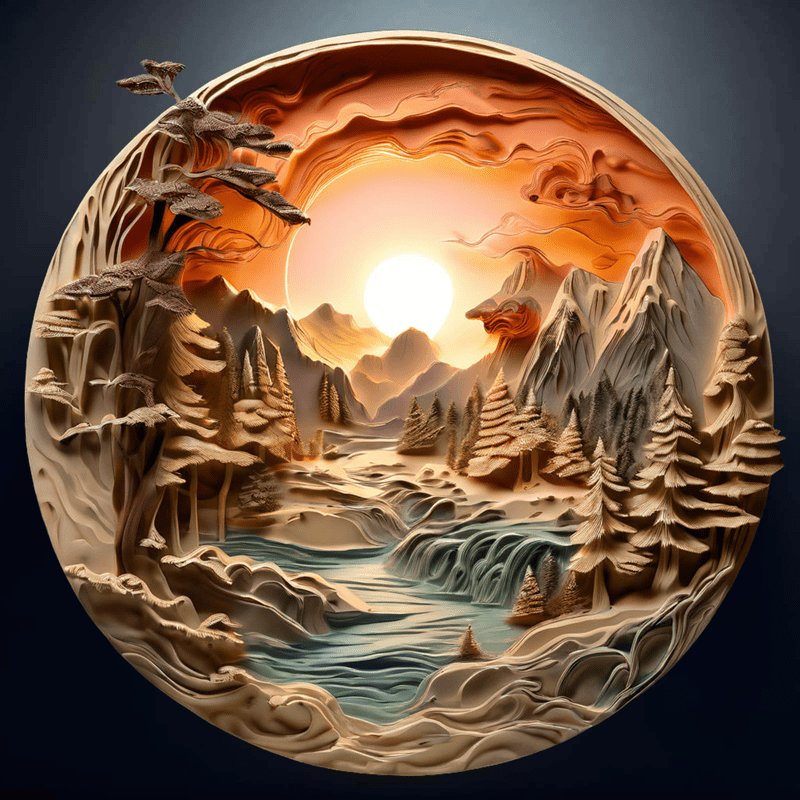 3D vision inside the cave-9 - Wooden Jigsaw Puzzle