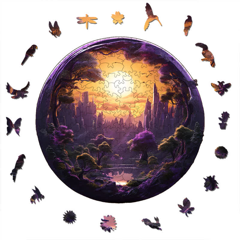 3D vision inside the cave-12 - Wooden Jigsaw Puzzle