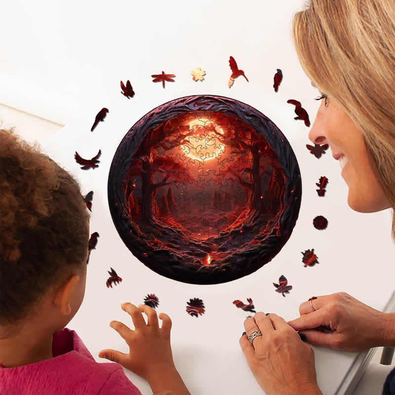 3D vision inside the cave-13 - Wooden Jigsaw Puzzle