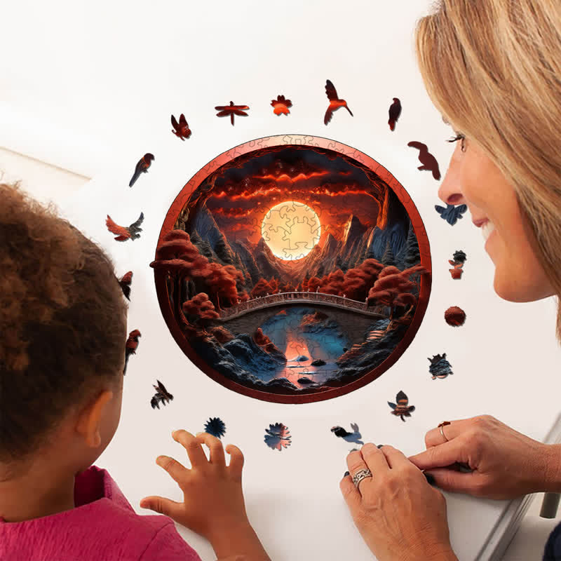 3D vision inside the cave-15 - Wooden Jigsaw Puzzle