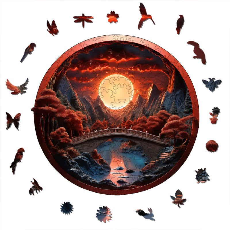 3D vision inside the cave-15 - Wooden Jigsaw Puzzle