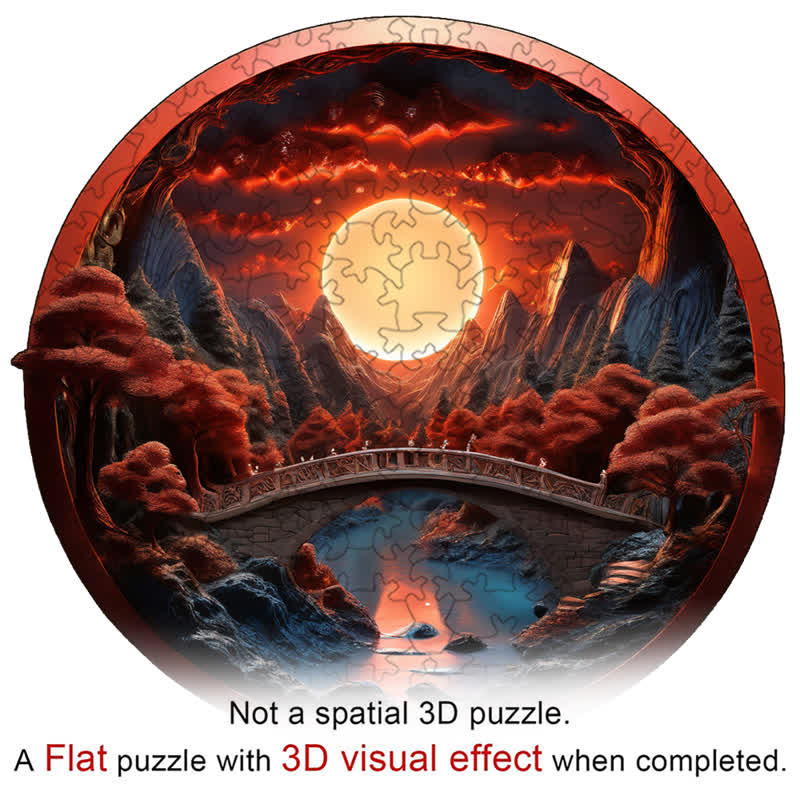 3D vision inside the cave-15 - Wooden Jigsaw Puzzle