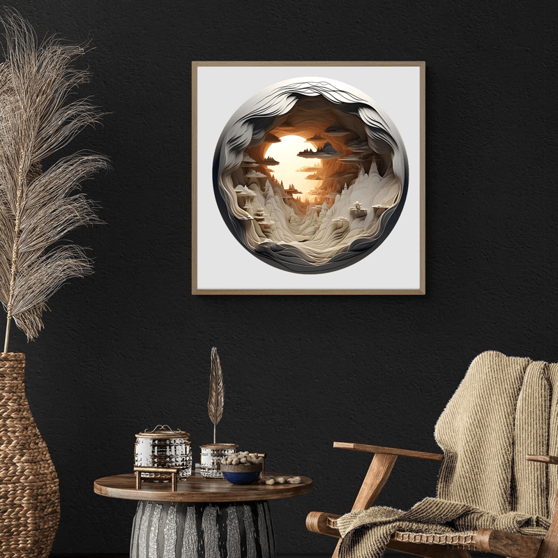 3D vision inside the cave-3 - Wooden Jigsaw Puzzle