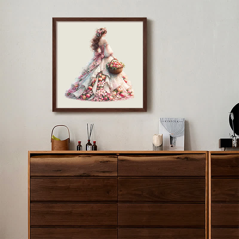 Rubbyoo Fillette Printemps - Wooden Jigsaw Puzzle