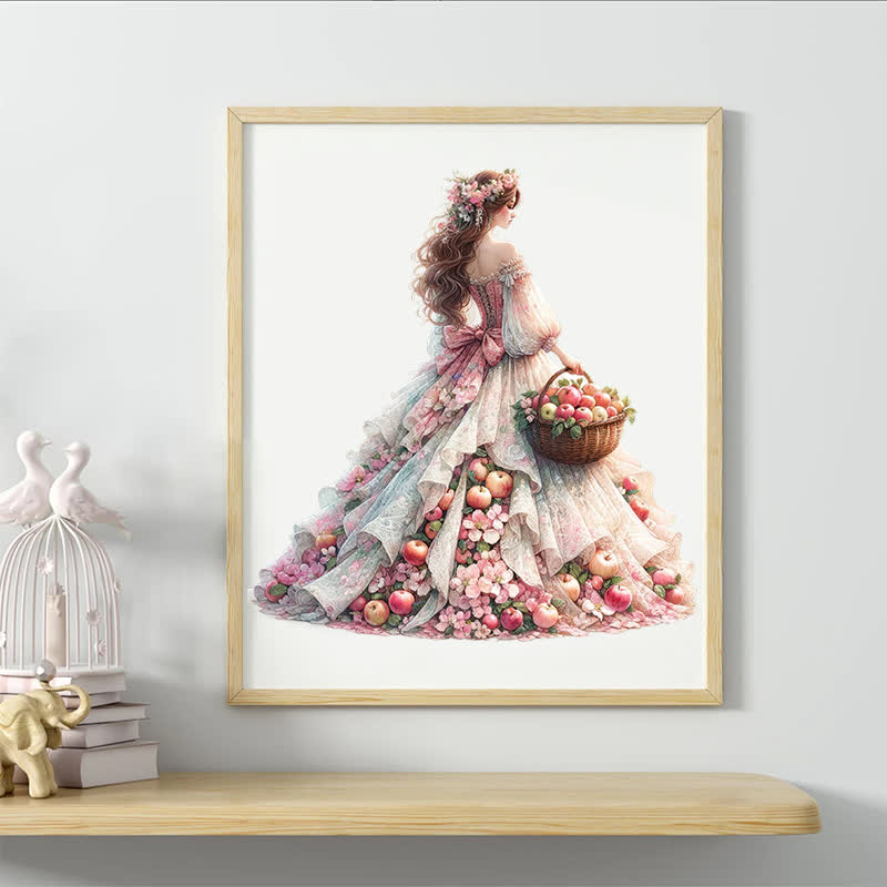 Rubbyoo Fillette Printemps - Wooden Jigsaw Puzzle