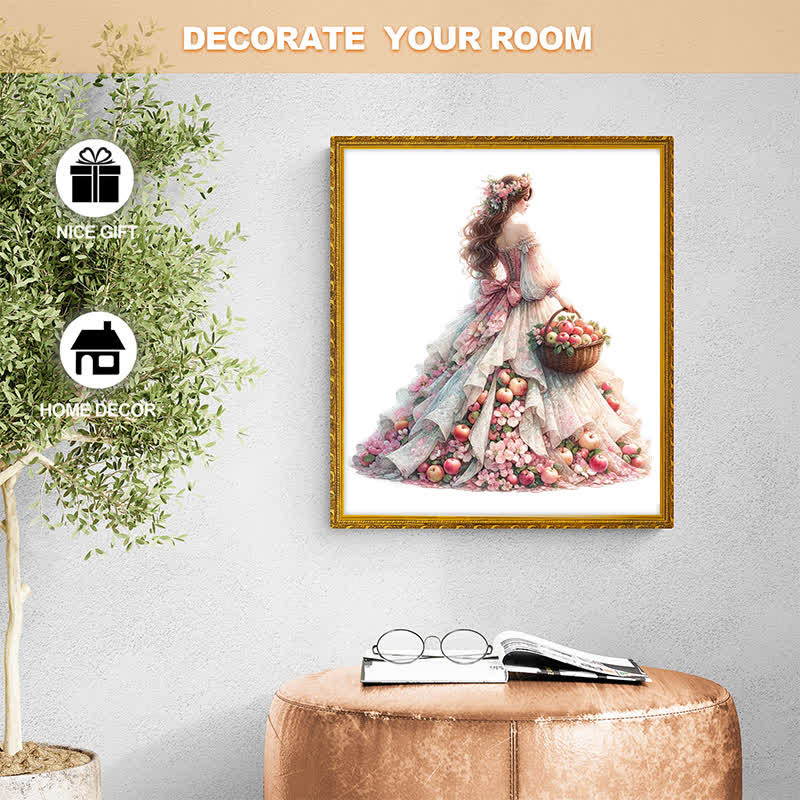 Rubbyoo Fillette Printemps - Wooden Jigsaw Puzzle