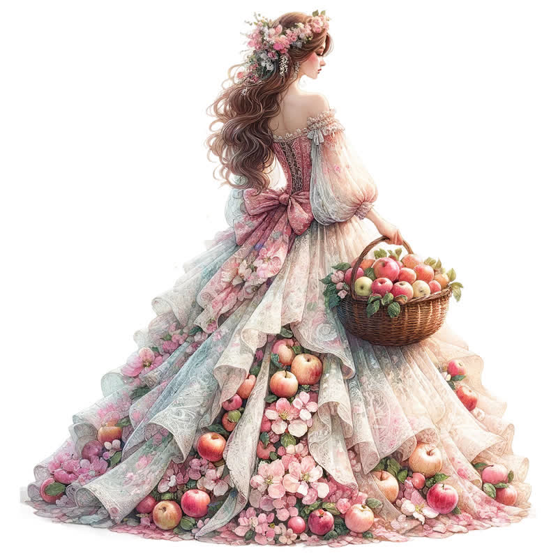 Rubbyoo Fillette Printemps - Wooden Jigsaw Puzzle