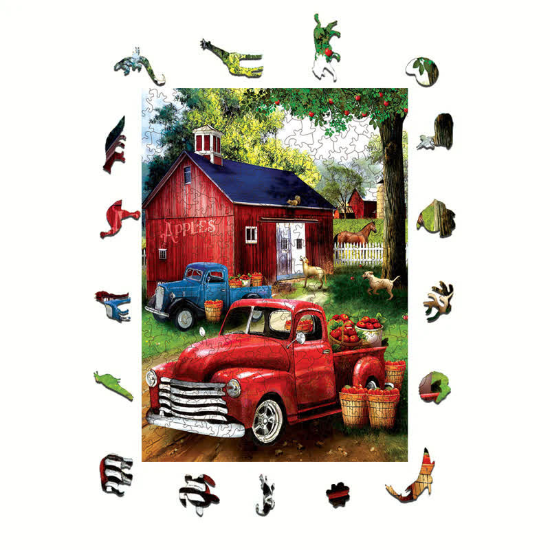 Rubbyoo Apples for Sale - Wooden Jigsaw Puzzle