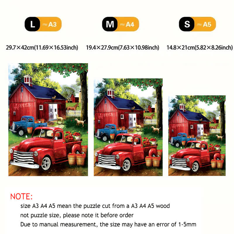 Rubbyoo Apples for Sale - Wooden Jigsaw Puzzle