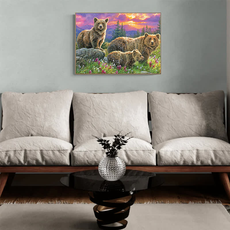 Rubbyoo Bears in the Valley - Wooden Jigsaw Puzzle