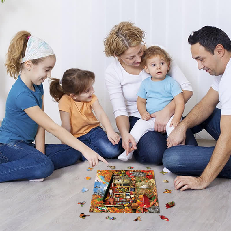 Rubbyoo Chicken Crossing - Wooden Jigsaw Puzzle