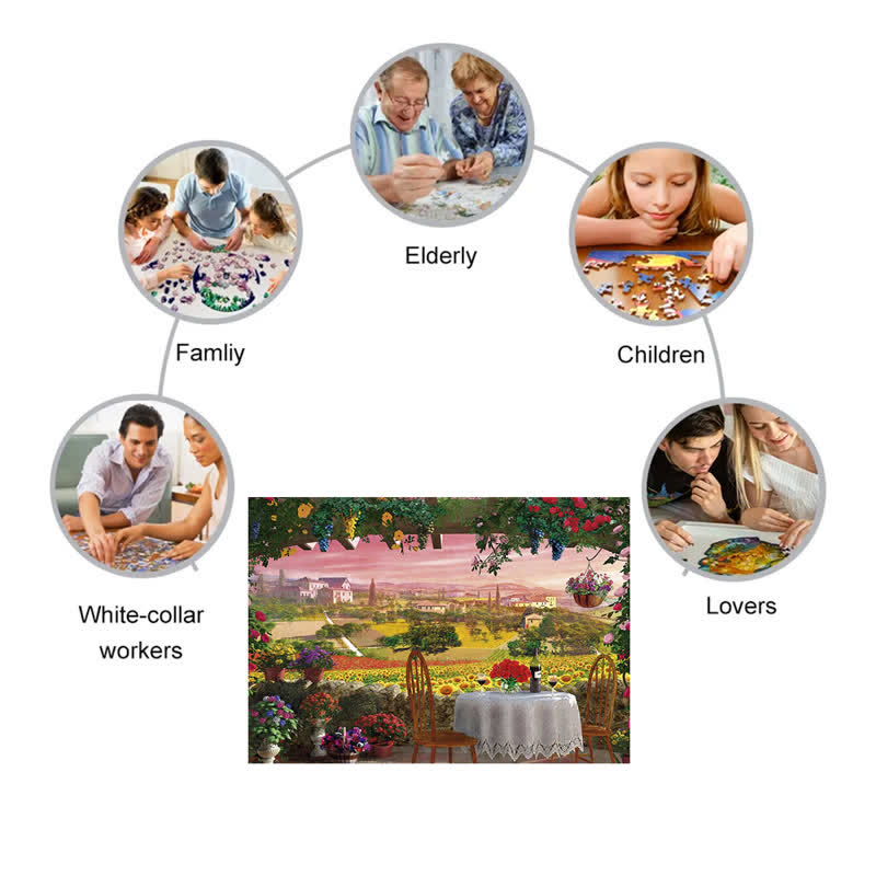 Rubbyoo Tuscany Hills - Wooden Jigsaw Puzzle