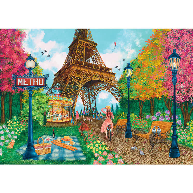 Rubbyoo Paris, Je T'aime - Wooden Jigsaw Puzzle