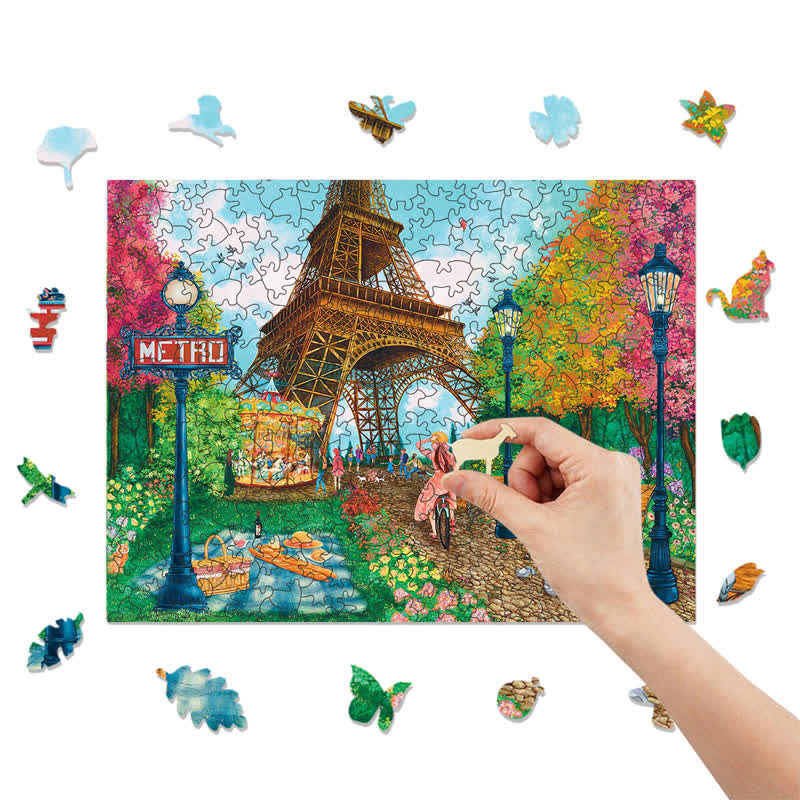 Rubbyoo Paris, Je T'aime - Wooden Jigsaw Puzzle