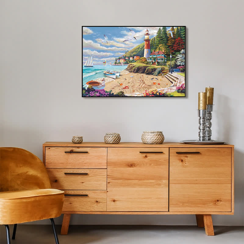 Rubbyoo Coastal Getaway - Wooden Jigsaw Puzzle