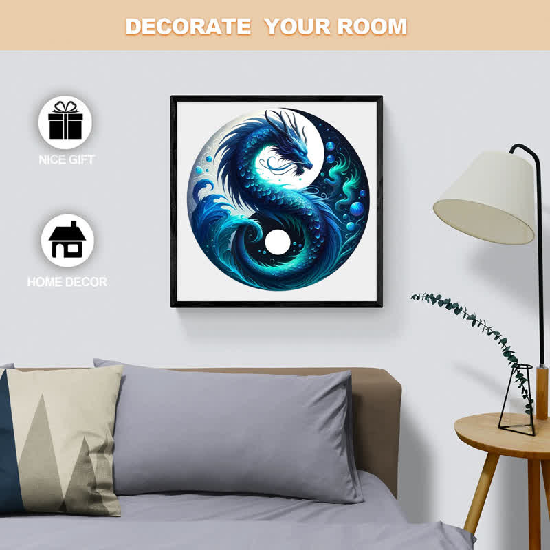 Rubbyoo Ocean Serpent Yin and Yang - Wooden Jigsaw Puzzle