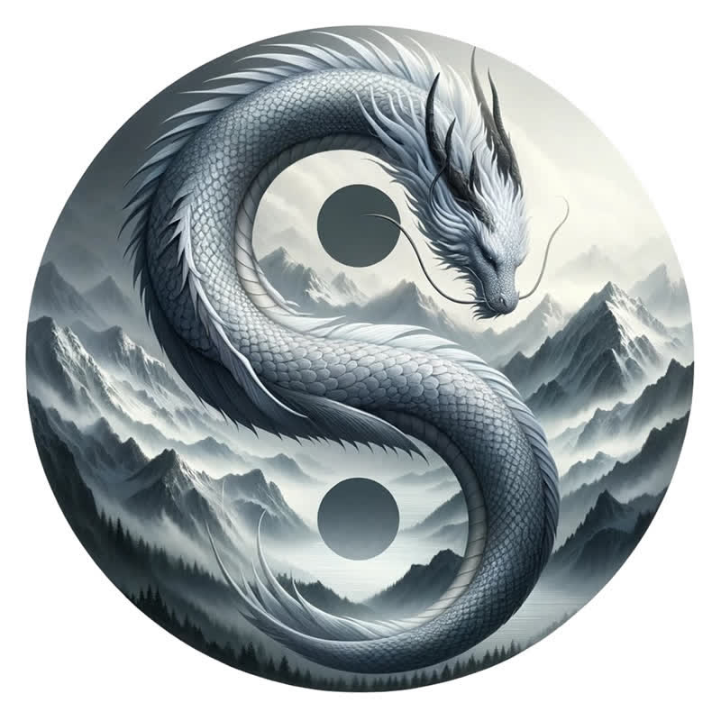 Rubbyoo Wind and Mountain Serpent Yin and Yang -1 Wooden Jigsaw Puzzle