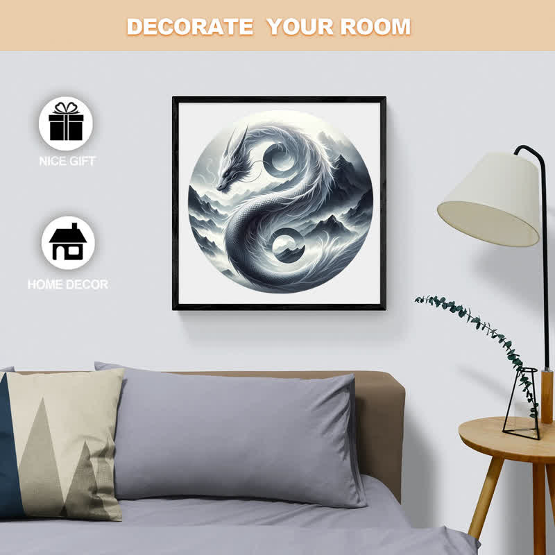 Rubbyoo Wind and Mountain Serpent Yin and Yang -2 Wooden Jigsaw Puzzle